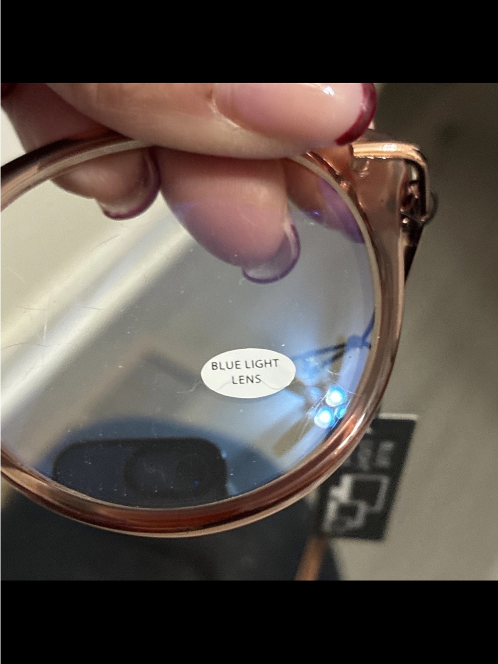 LOFT Rose Gold Blue Light Glasses